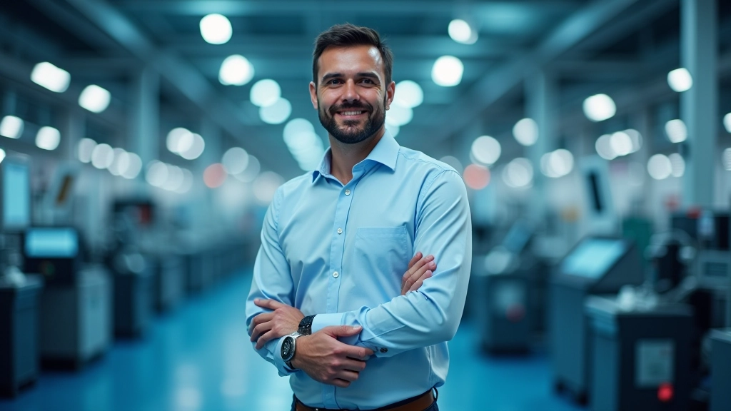 Linea di produzione automatizzata con sistemi robotici avanzati in ambiente industriale moderno